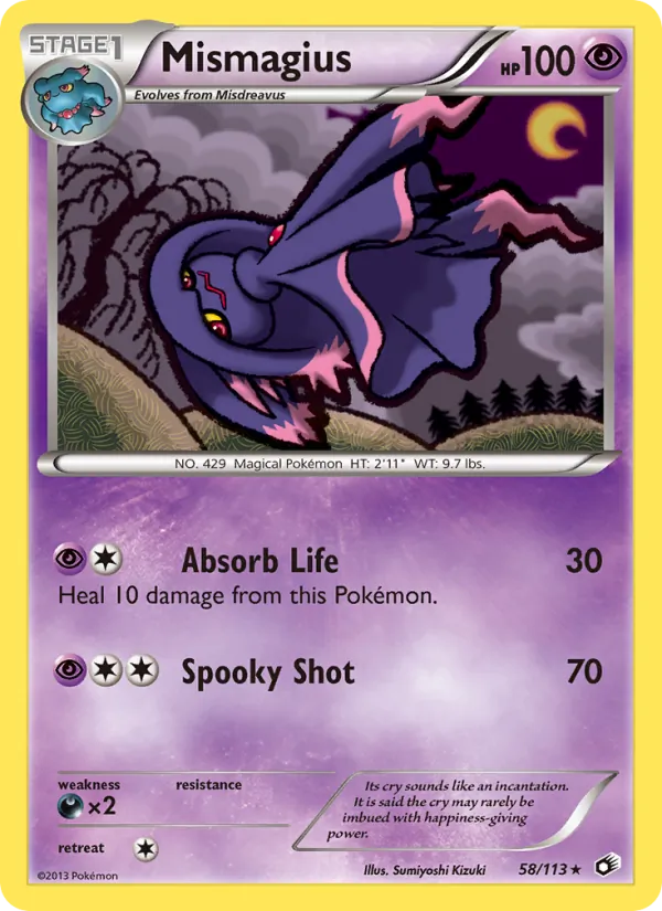 Mismagius - Legendary Treasures Pokemon Card