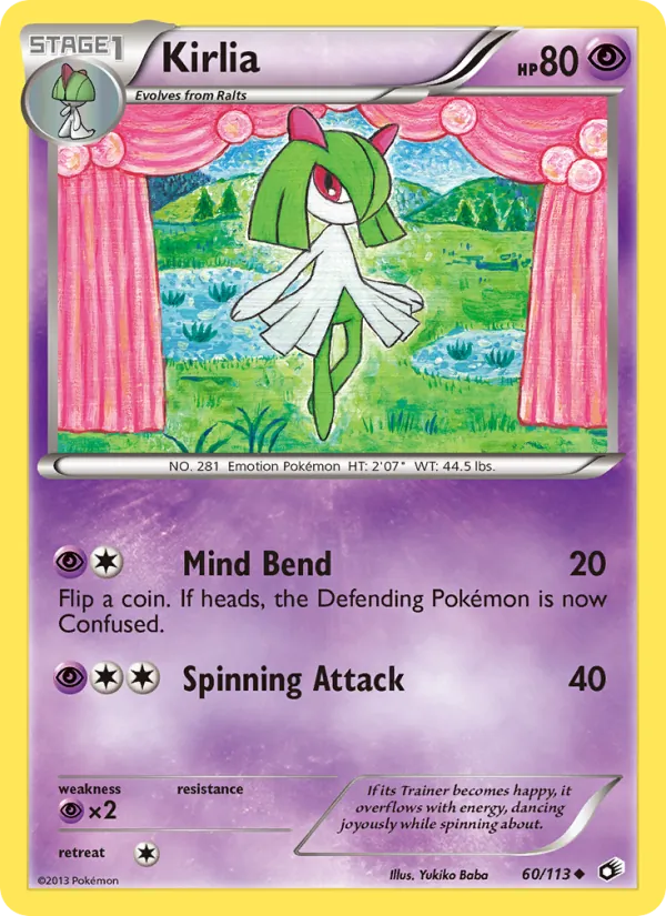 Kirlia - Legendary Treasures Pokemon Card