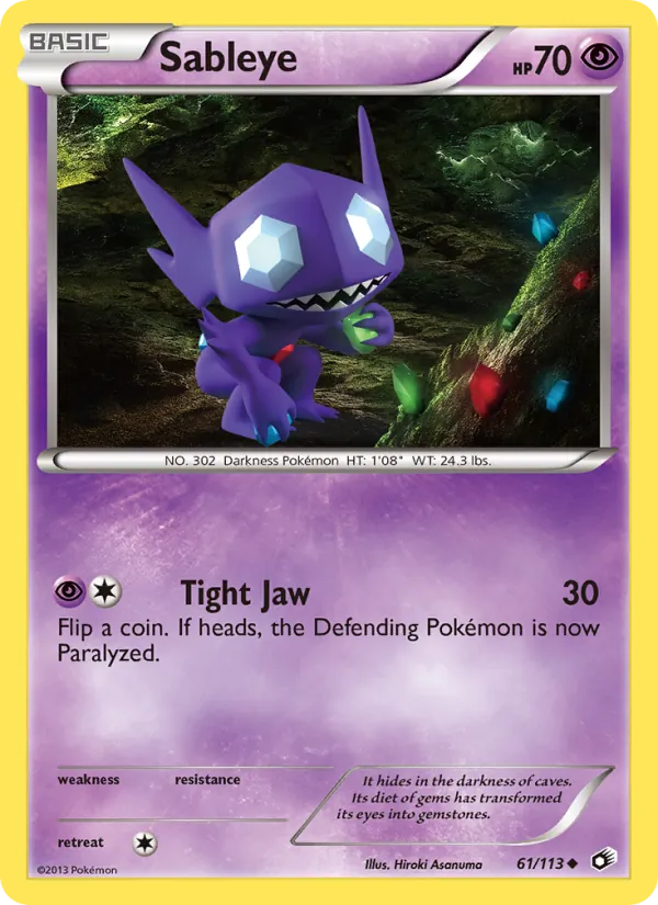 Sableye - Legendary Treasures Pokemon Card