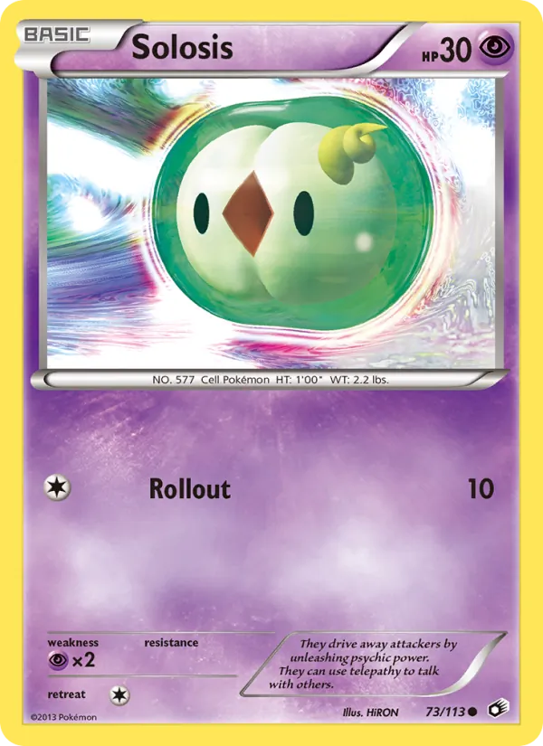 Solosis - Legendary Treasures Pokemon Card