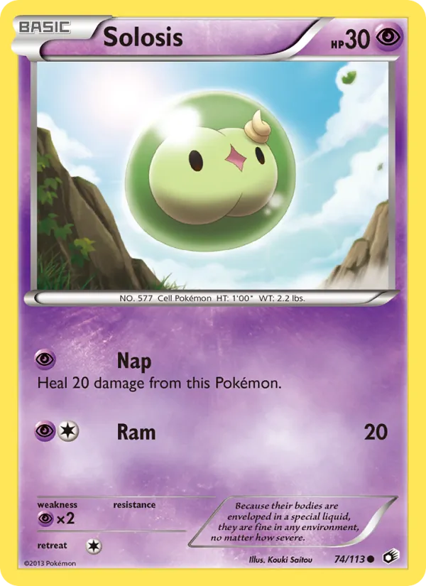 Solosis - Legendary Treasures Pokemon Card