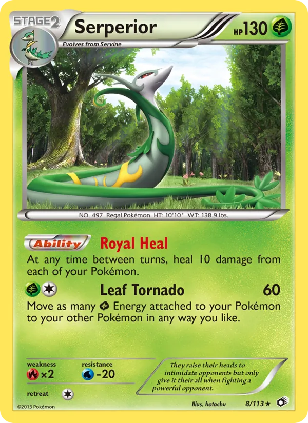 Serperior - Legendary Treasures Pokemon Card