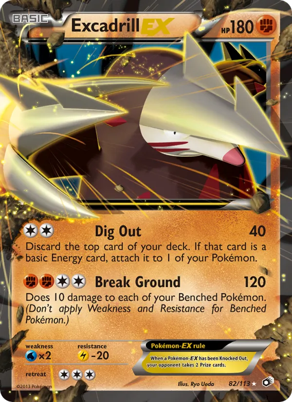 Excadrill-EX - Legendary Treasures Pokemon Card