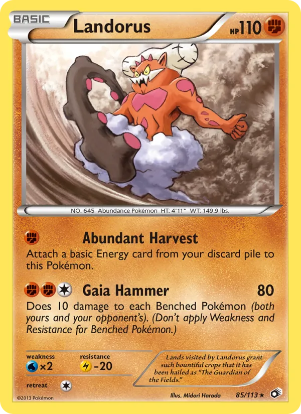 Landorus - Legendary Treasures Pokemon Card