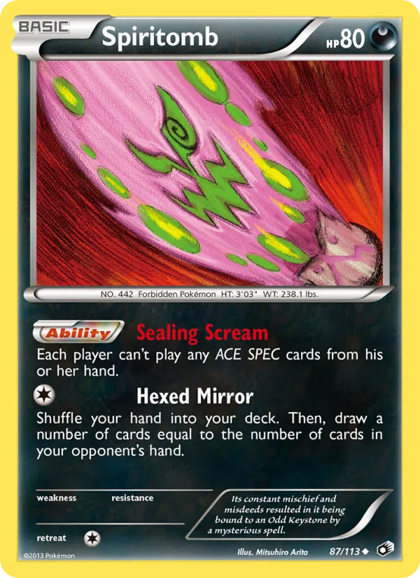 Spiritomb - Legendary Treasures Pokemon Card