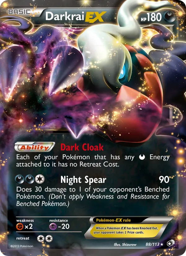 Darkrai-EX - Legendary Treasures Pokemon Card