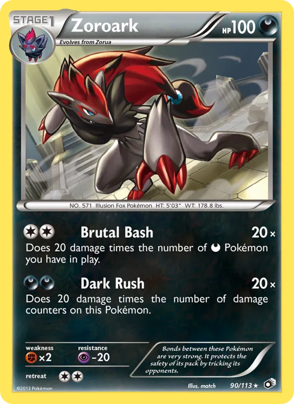 Zoroark - Legendary Treasures Pokemon Card