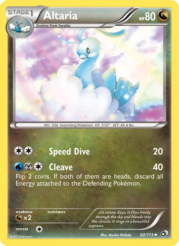 Altaria - Legendary Treasures Pokemon Card