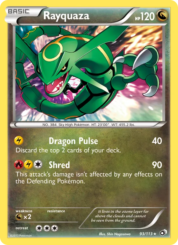 Rayquaza - Legendary Treasures Pokemon Card