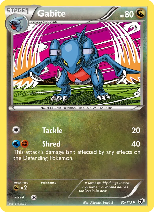 Gabite - Legendary Treasures Pokemon Card