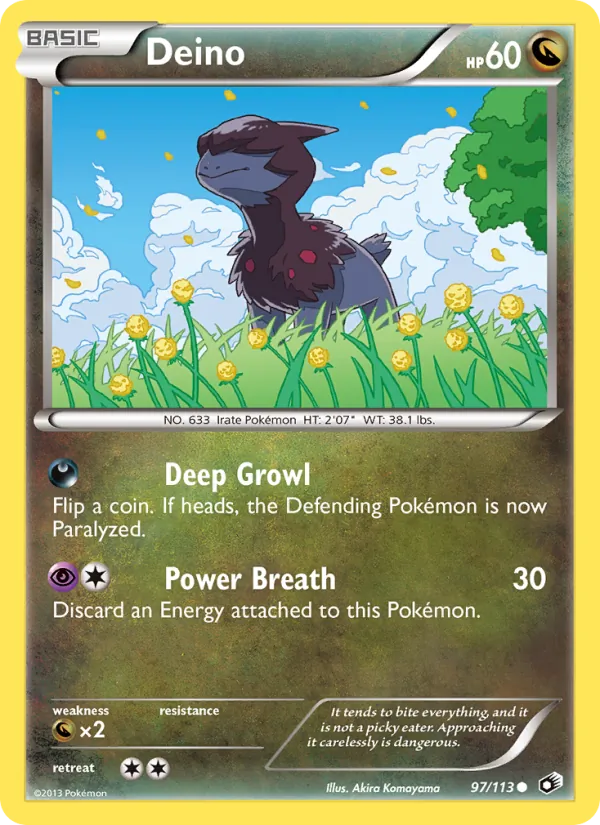 Deino - Legendary Treasures Pokemon Card
