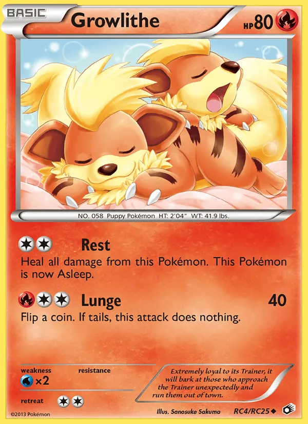 Growlithe - Legendary Treasures Pokemon Card