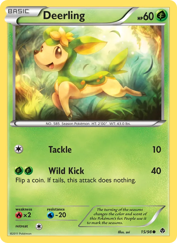 Deerling - Emerging Powers Pokemon Card