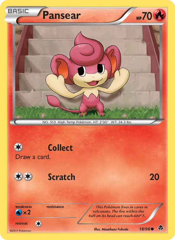 Pansear - Emerging Powers Pokemon Card