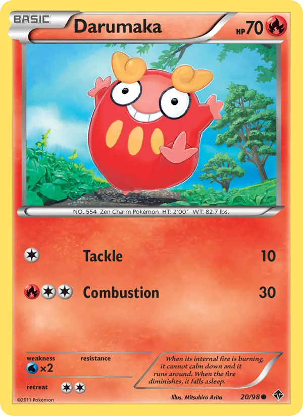 Darumaka - Emerging Powers Pokemon Card