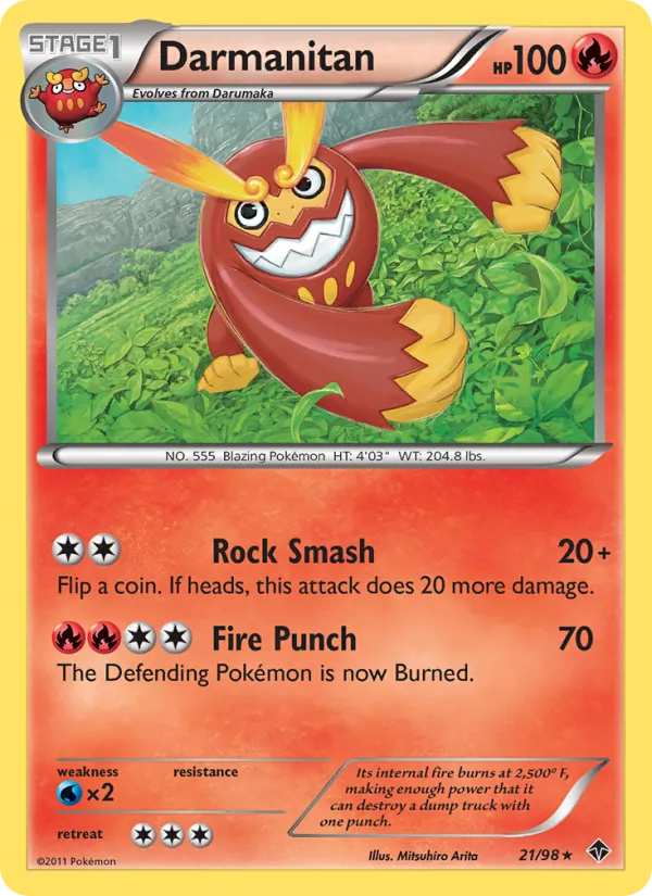 Darmanitan - Emerging Powers Pokemon Card