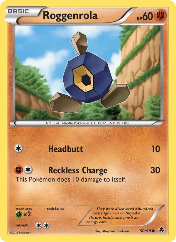 Roggenrola - Emerging Powers Pokemon Card