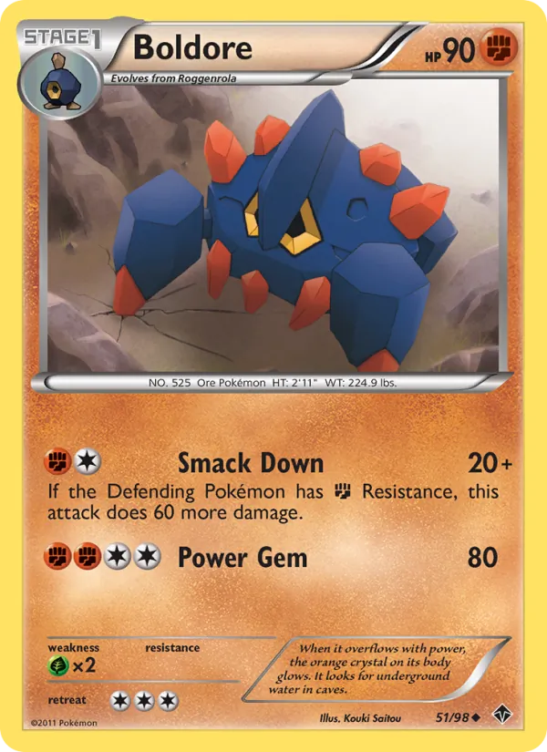 Boldore - Emerging Powers Pokemon Card