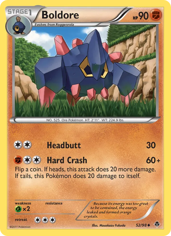 Boldore - Emerging Powers Pokemon Card