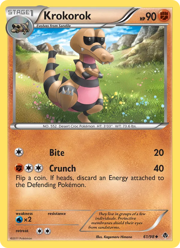 Krokorok - Emerging Powers Pokemon Card