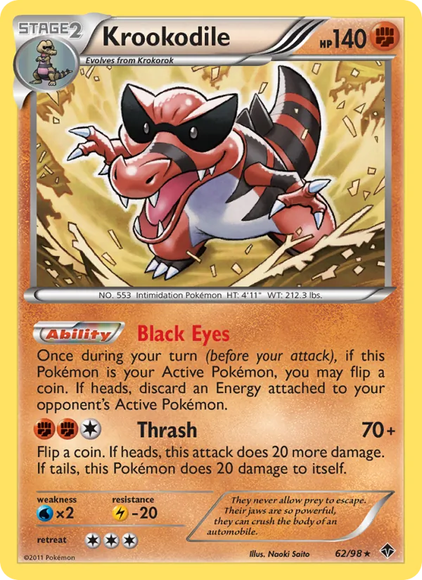 Krookodile - Emerging Powers Pokemon Card