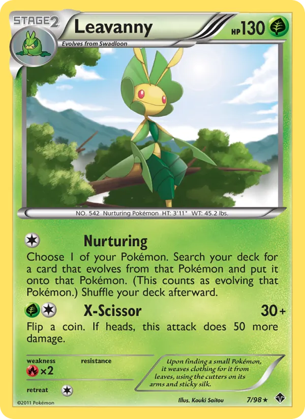 Leavanny - Emerging Powers Pokemon Card