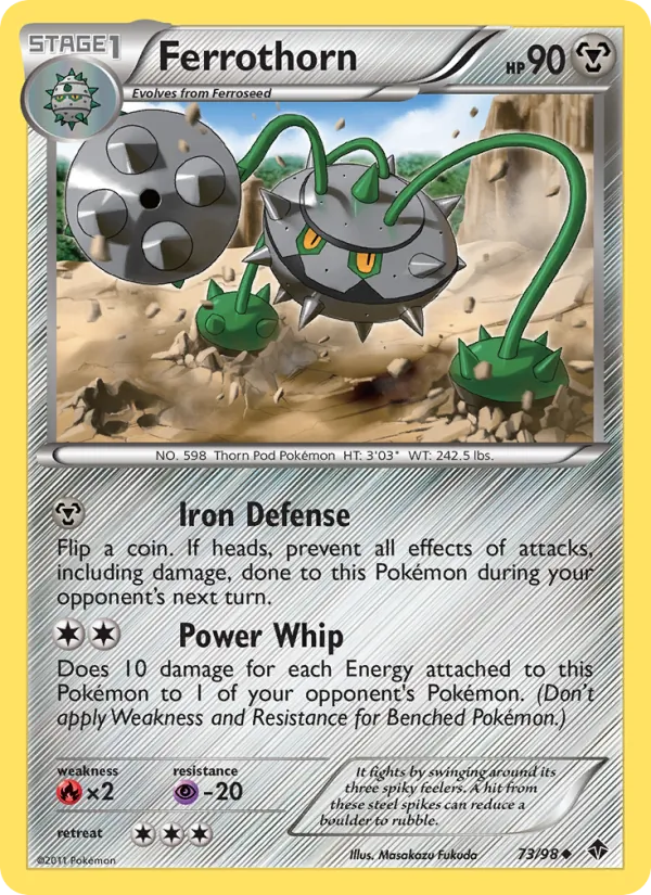 Ferrothorn - Emerging Powers Pokemon Card