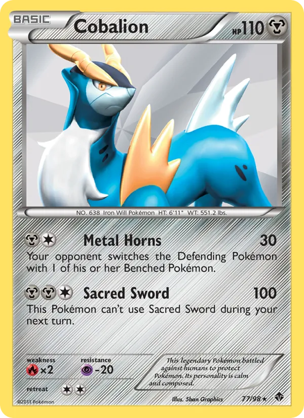 Cobalion - Emerging Powers Pokemon Card
