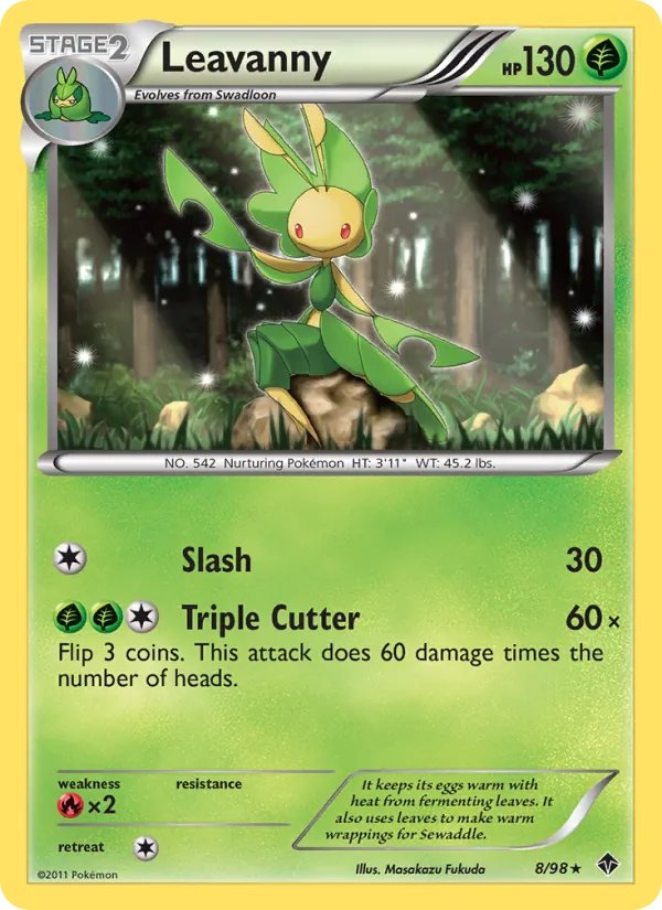 Leavanny - Emerging Powers Pokemon Card