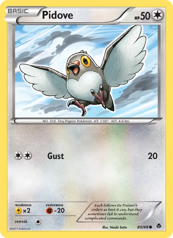 Pidove - Emerging Powers Pokemon Card
