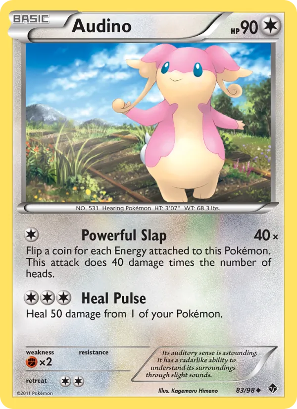 Audino - Emerging Powers Pokemon Card