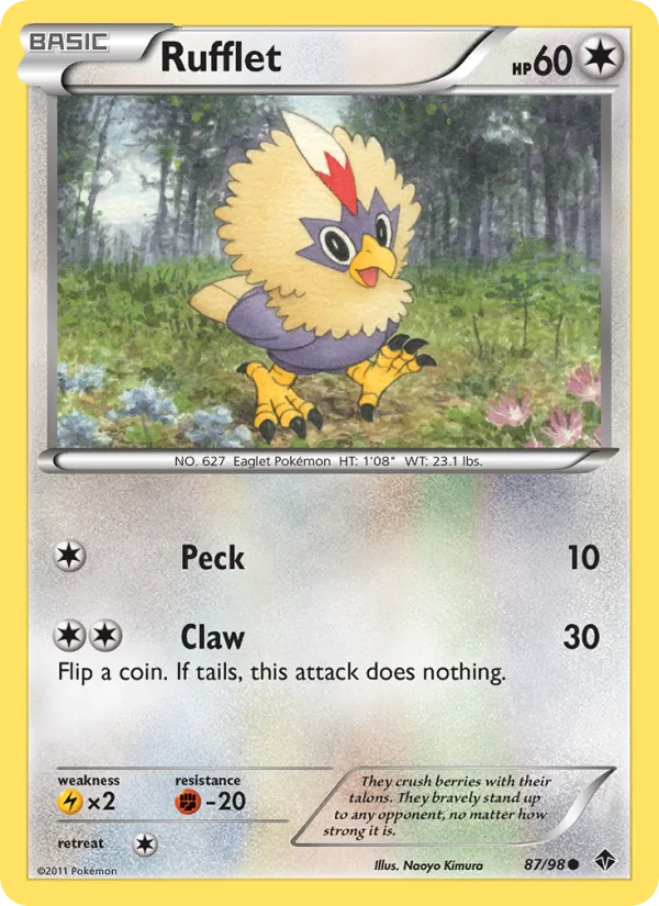 Rufflet - Emerging Powers Pokemon Card