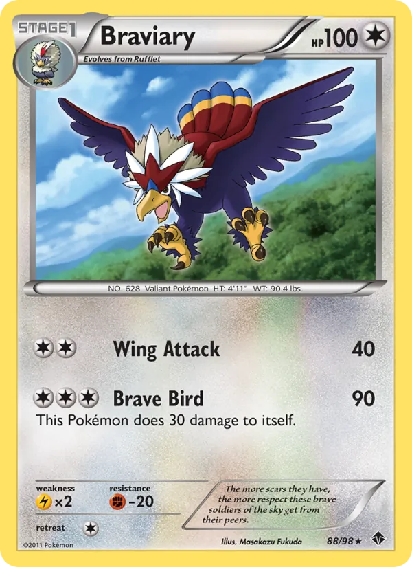 Braviary - Emerging Powers Pokemon Card