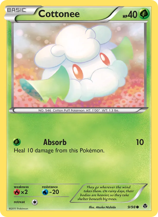 Cottonee - Emerging Powers Pokemon Card