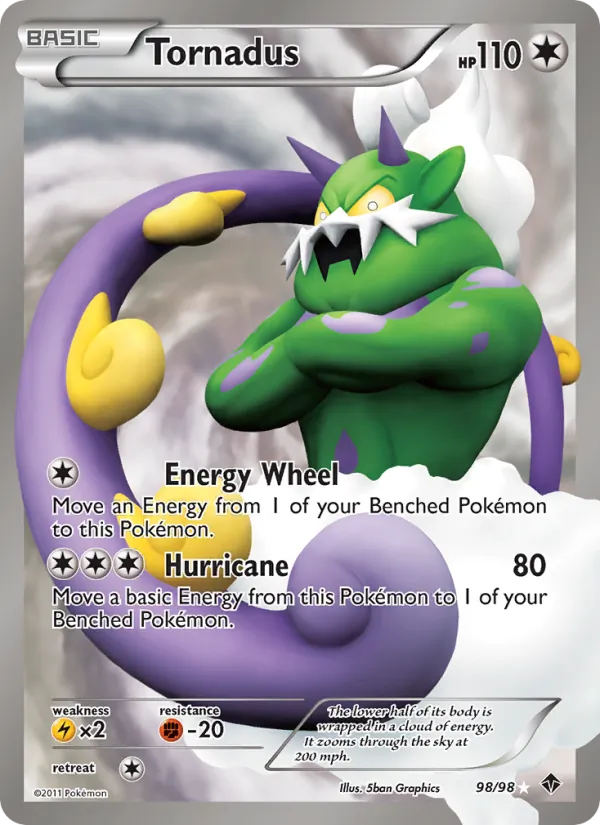 Tornadus - Emerging Powers Pokemon Card