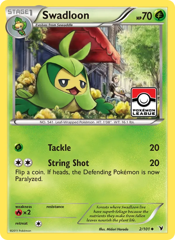 Swadloon - Noble Victories Pokemon Card