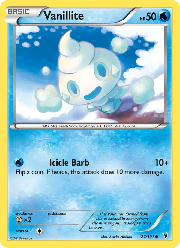 Vanillite - Noble Victories Pokemon Card
