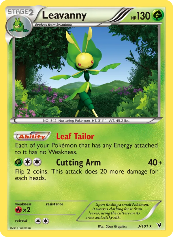 Leavanny - Noble Victories Pokemon Card