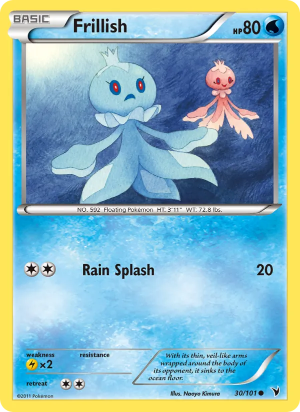 Frillish - Noble Victories Pokemon Card