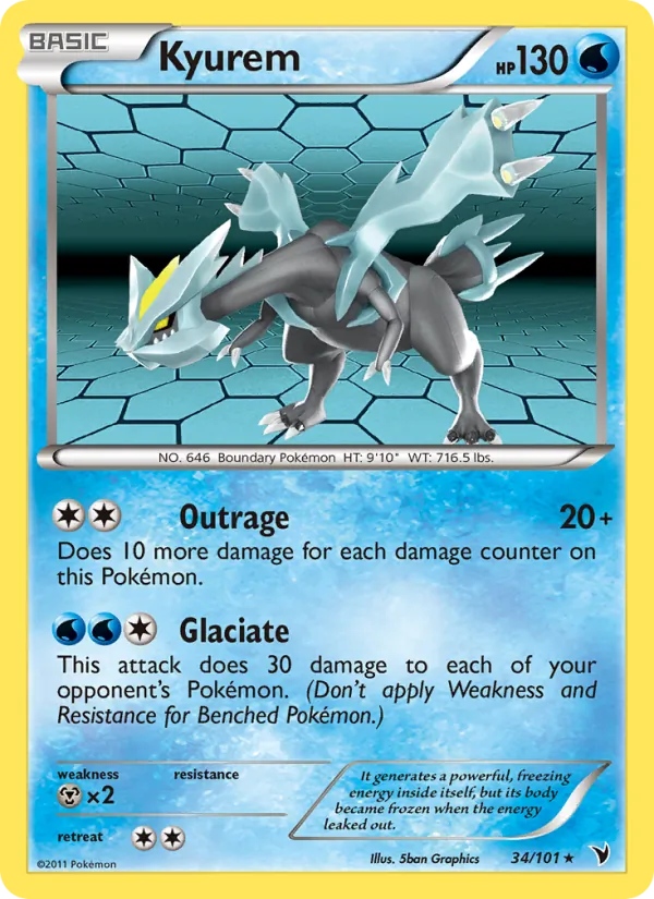 Kyurem - Noble Victories Pokemon Card