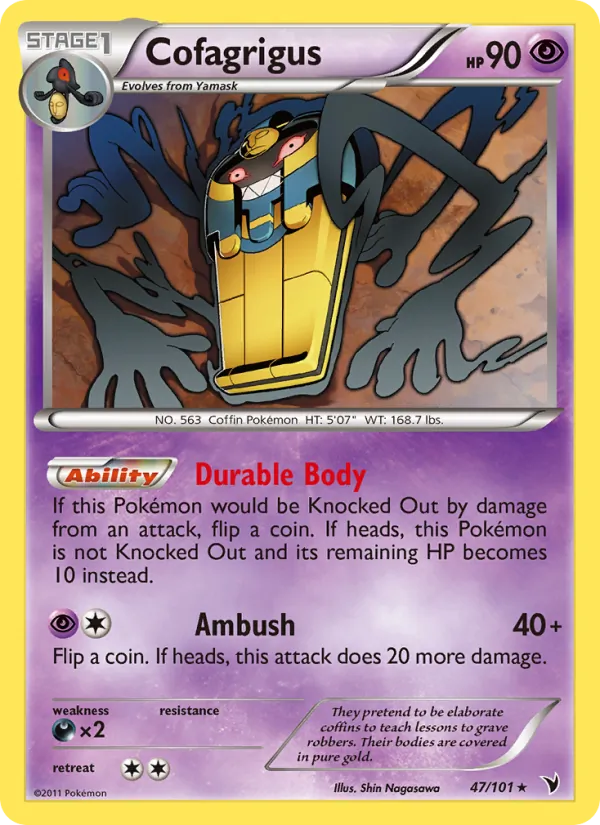 Cofagrigus - Noble Victories Pokemon Card