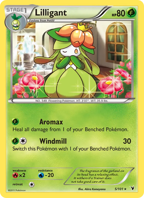 Lilligant - Noble Victories Pokemon Card