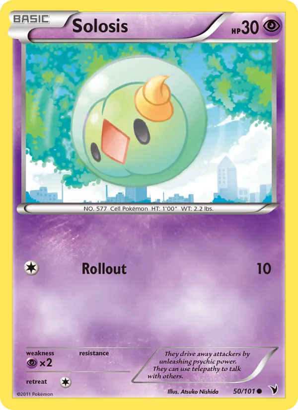 Solosis - Noble Victories Pokemon Card