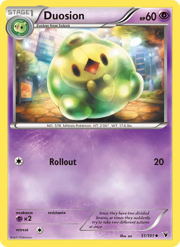 Duosion - Noble Victories Pokemon Card