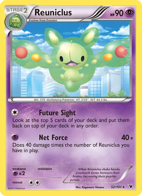 Reuniclus - Noble Victories Pokemon Card