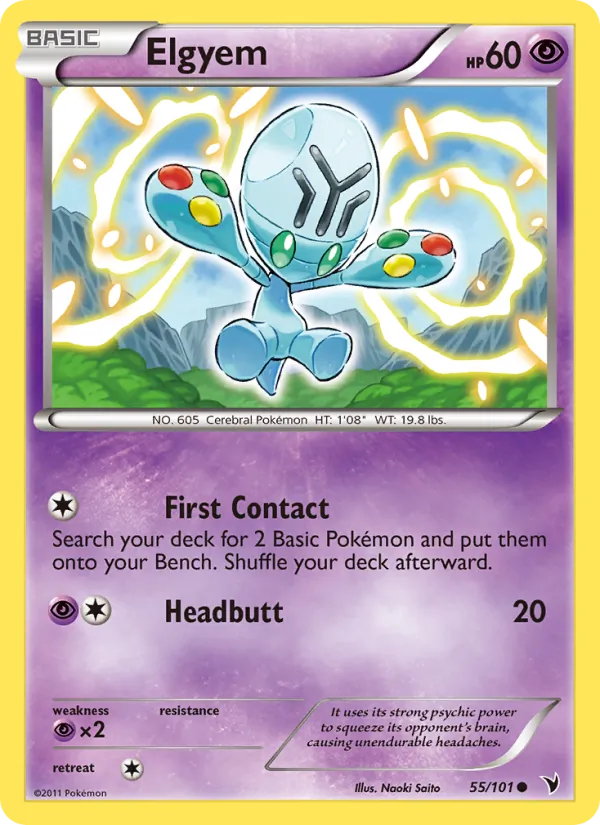 Elgyem - Noble Victories Pokemon Card