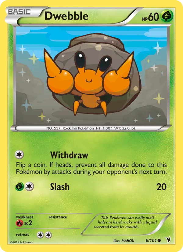 Dwebble - Noble Victories Pokemon Card