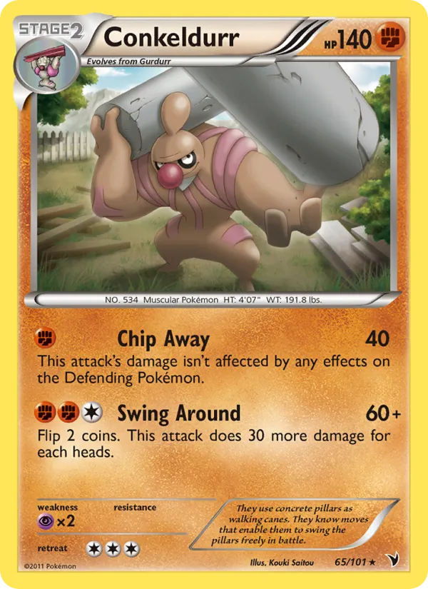 Conkeldurr - Noble Victories Pokemon Card