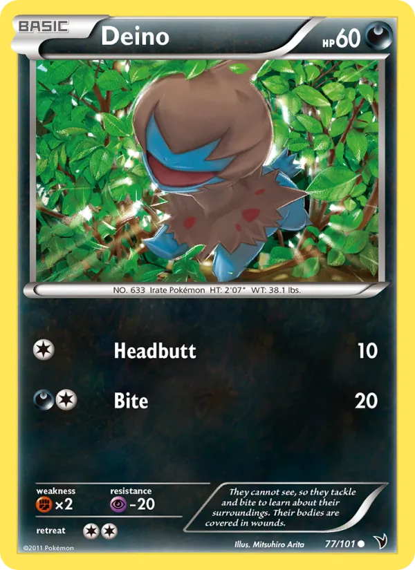 Deino - Noble Victories Pokemon Card