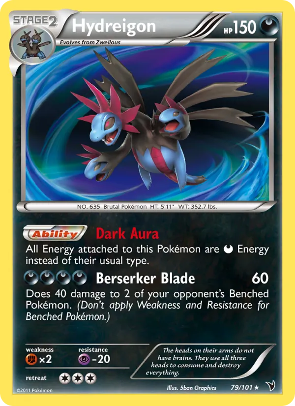 Hydreigon - Noble Victories Pokemon Card